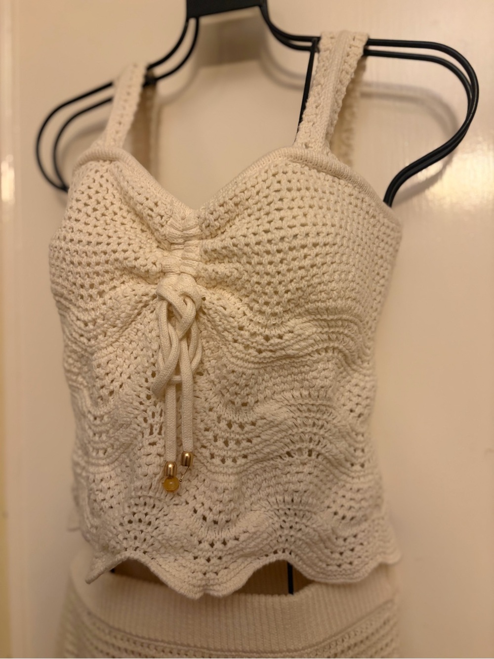 Rachel Zoe Cream Crochet Tank Swim Coverup - Picture 8 of 15